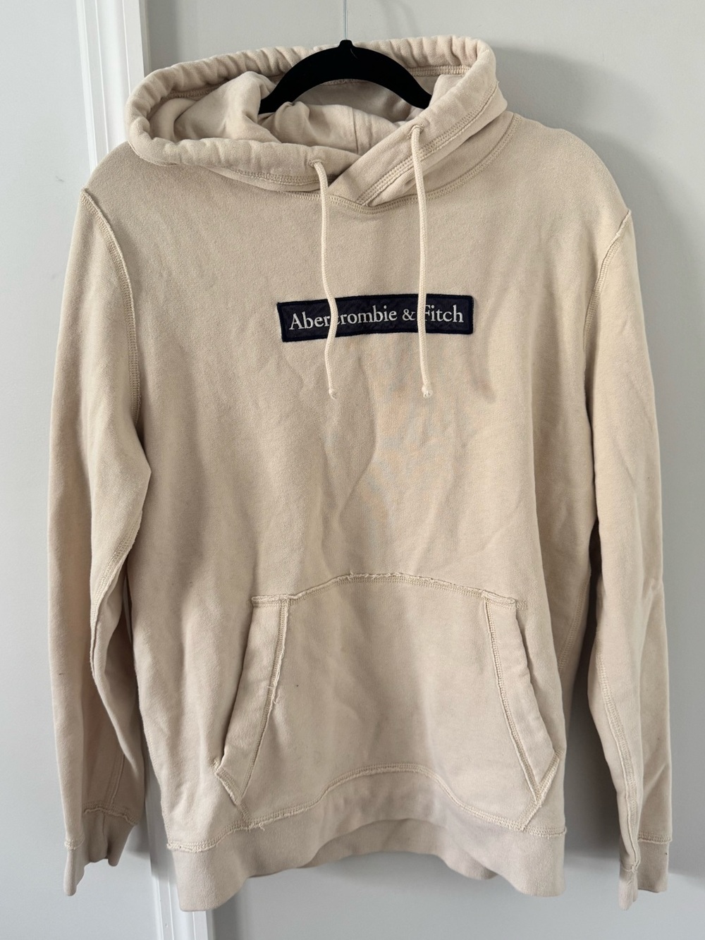 Abercrombie & Fitch Men's Beige Hoodie